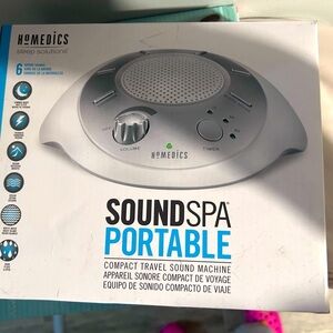 Homedics White Portable sound machine with Modern Design